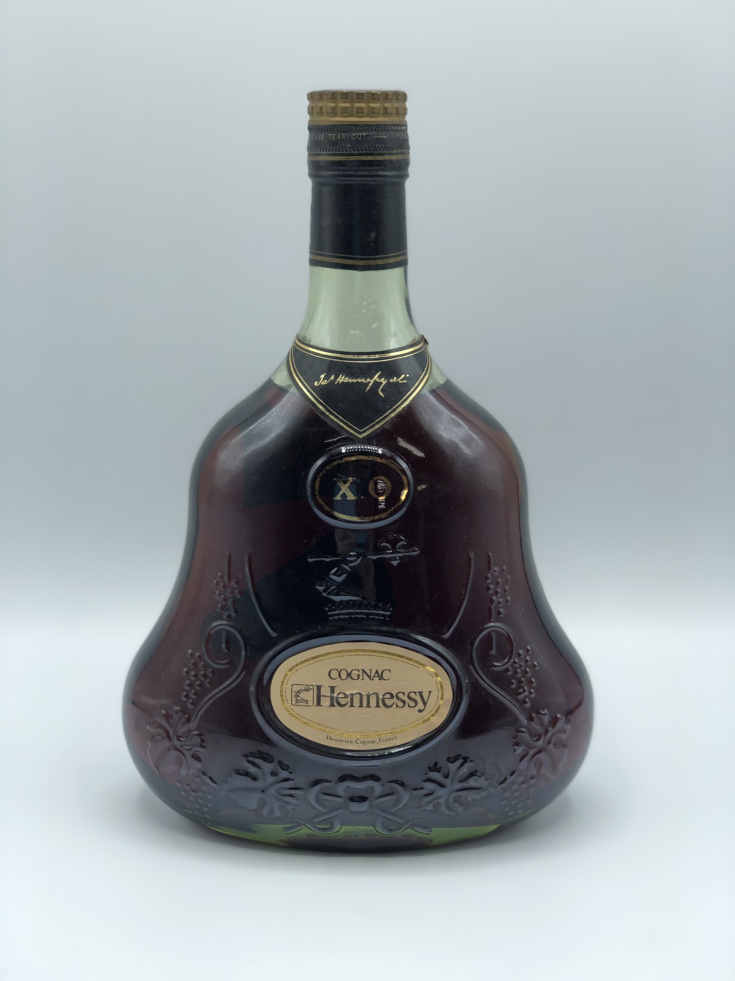 Hennessy ヘネシー XO 金キャップ グリーンボトル コニャック 750ml ...