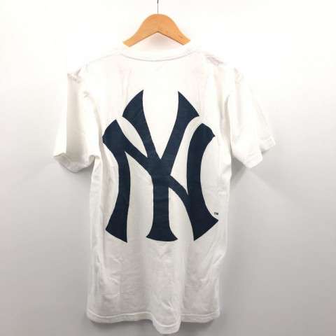 ★超美品★Supreme Yankees Box Logo Tee 白 ネイビー